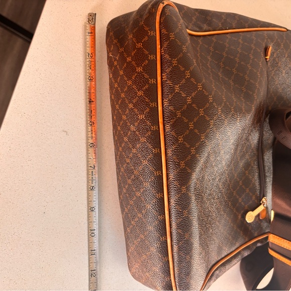 Rioni Brown and Orange Crossbody Bag with matching wallet - Picture 10 of 16